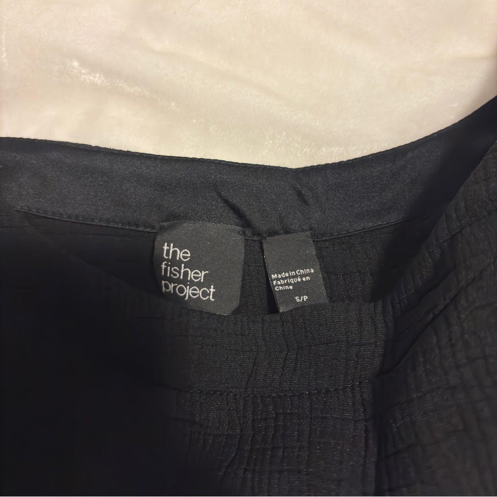 Eileen Fisher Black Crop Top - Picture 4 of 7